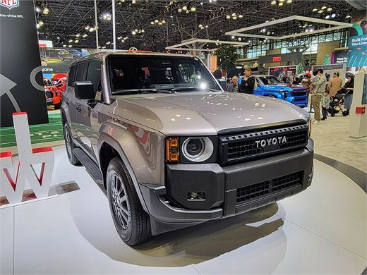 A 2024 Toyota Land Cruiser, U.S. version, seen from the front.